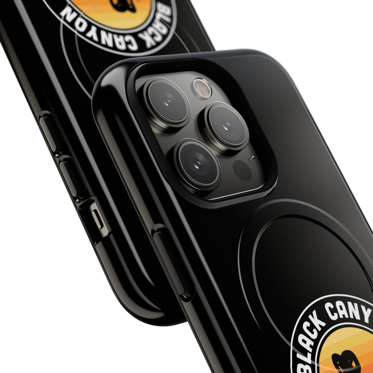 Black Canyon of the Gunnison National Park iPhone Case with MagSafe - Round Emblem Design