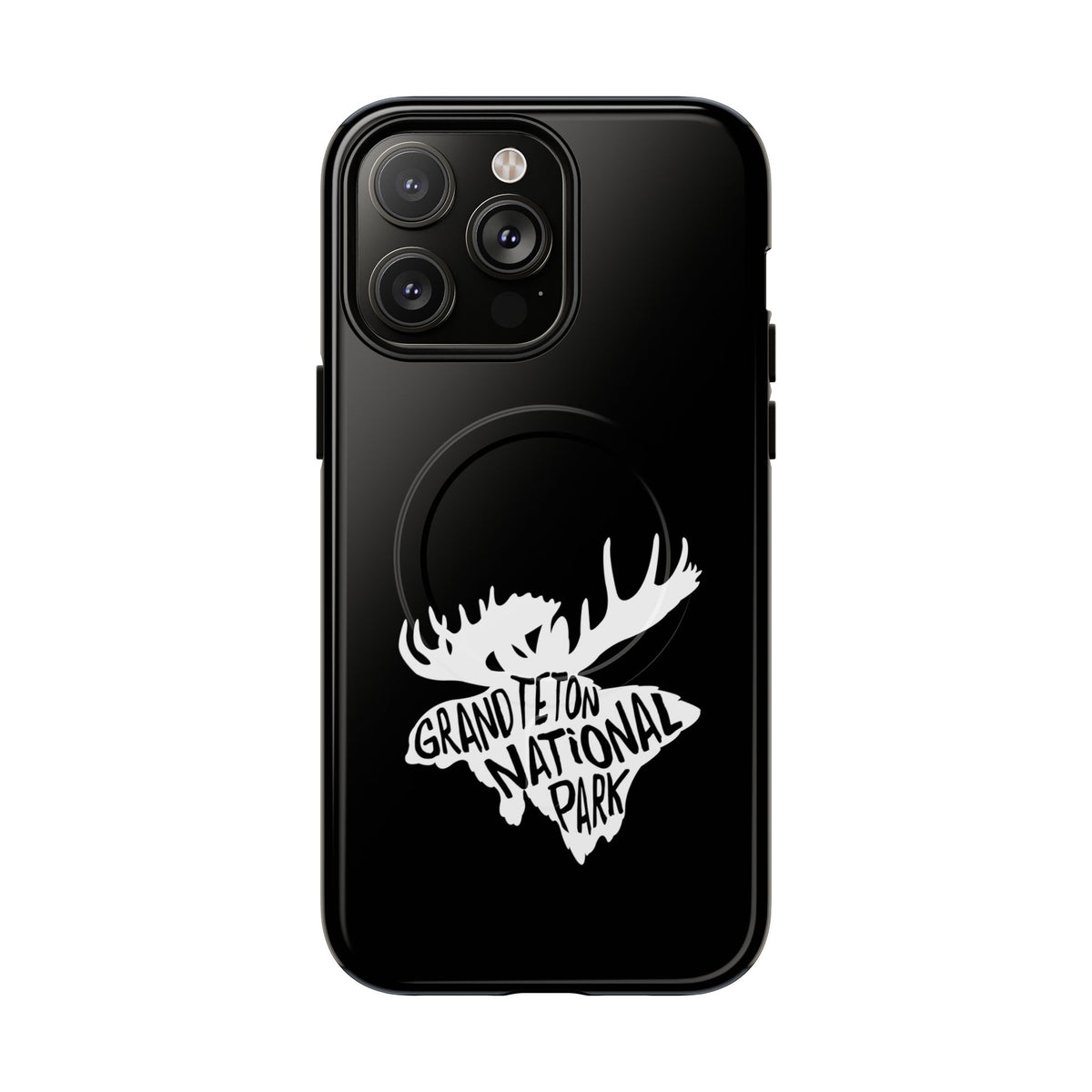 Grand Teton National Park iPhone Case with MagSafe - Moose Design