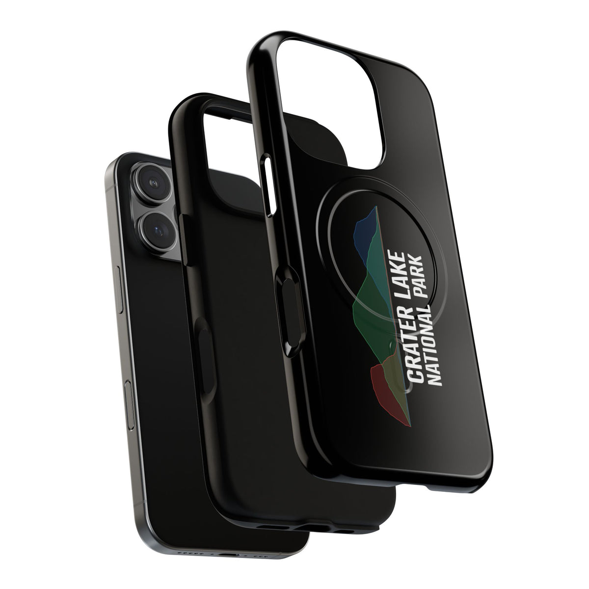 Crater Lake National Park iPhone Case with MagSafe - Histogram Design