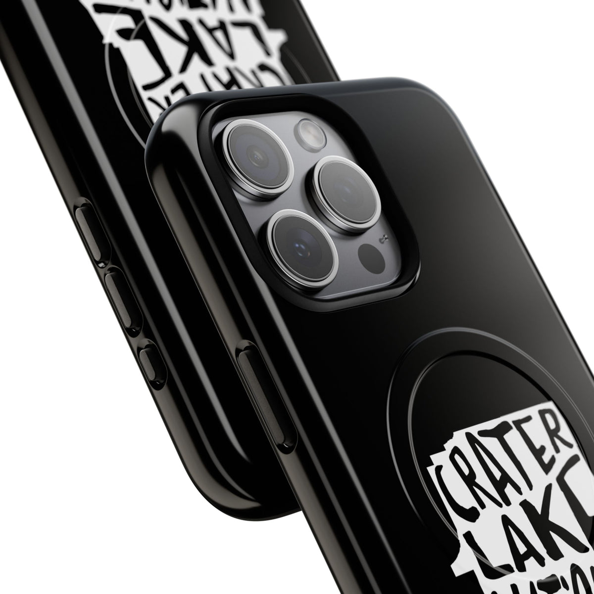 Crater Lake National Park iPhone Case with MagSafe - Map Design
