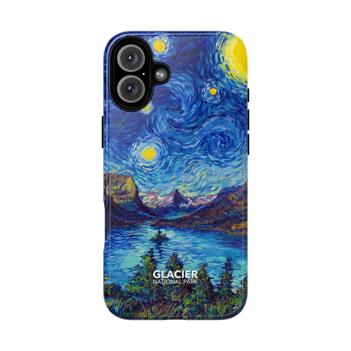 Glacier National Park iPhone Case with MagSafe - Starry Night