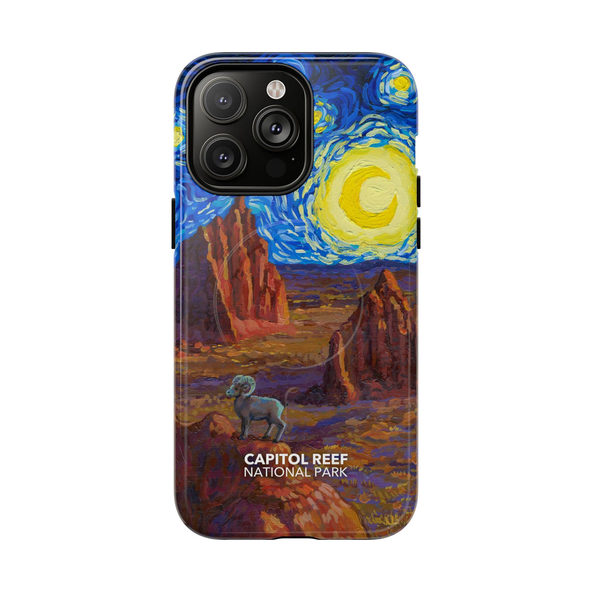 Capitol Reef National Park iPhone Case with MagSafe - Starry Night