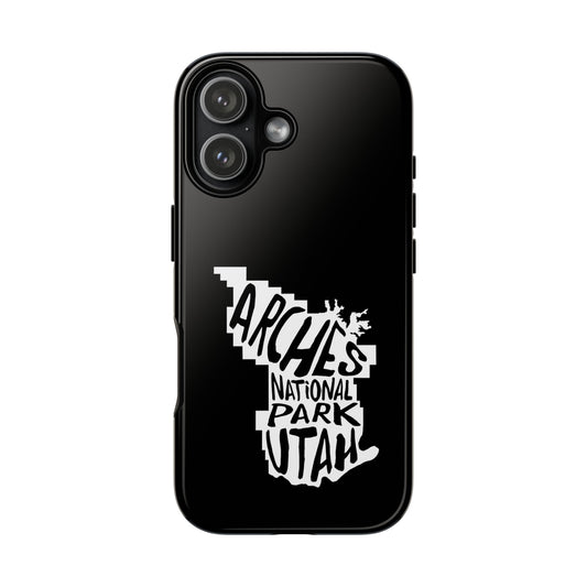 Arches National Park Phone Case - Map Design