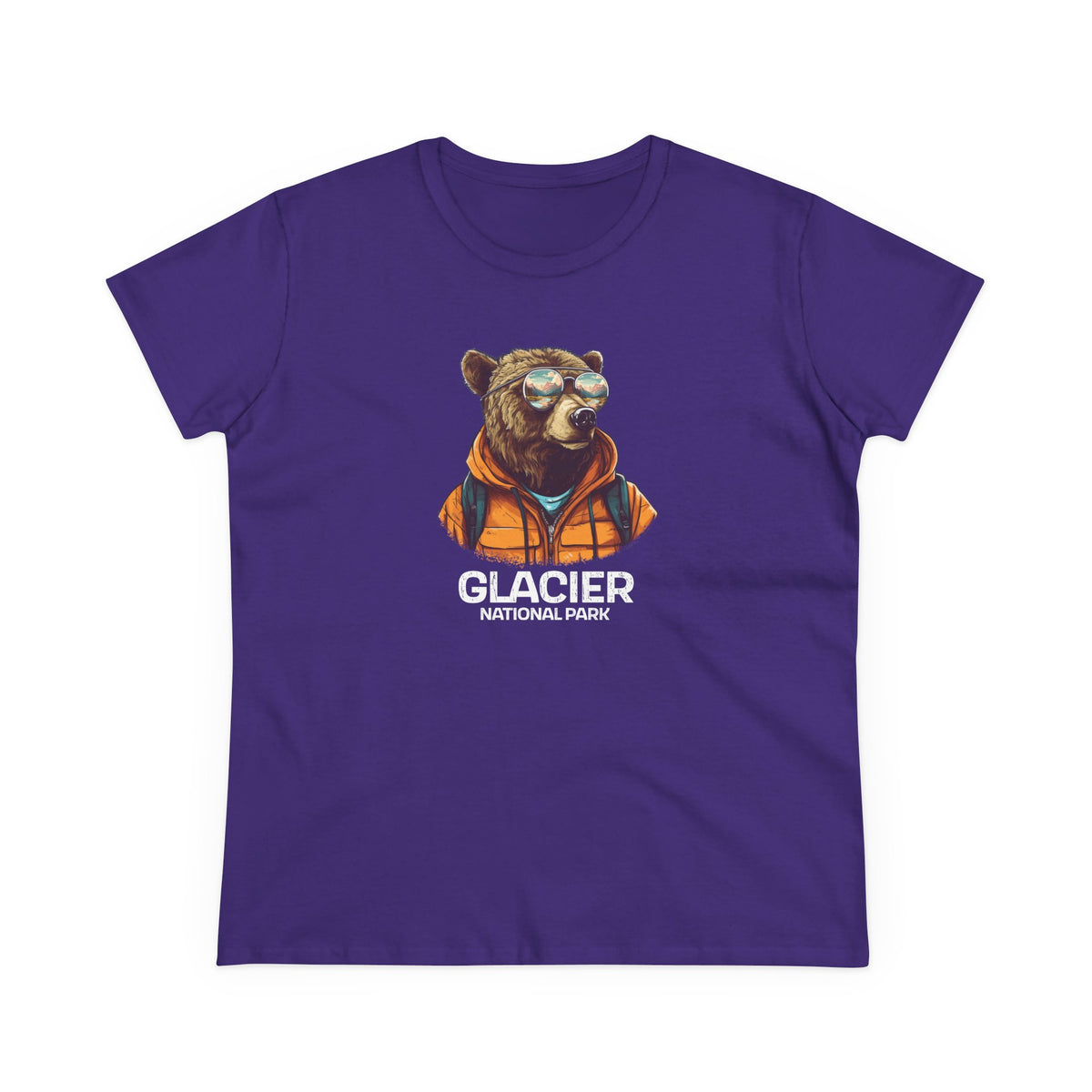 Glacier National Park Women's T-Shirt - Cool Grizzly Bear