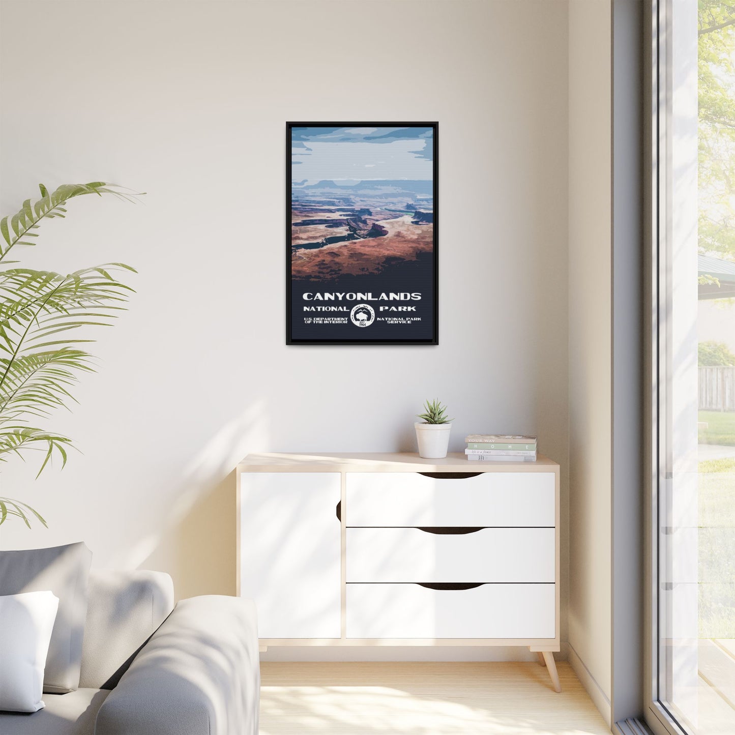 Canyonlands National Park Framed Canvas - WPA Poster