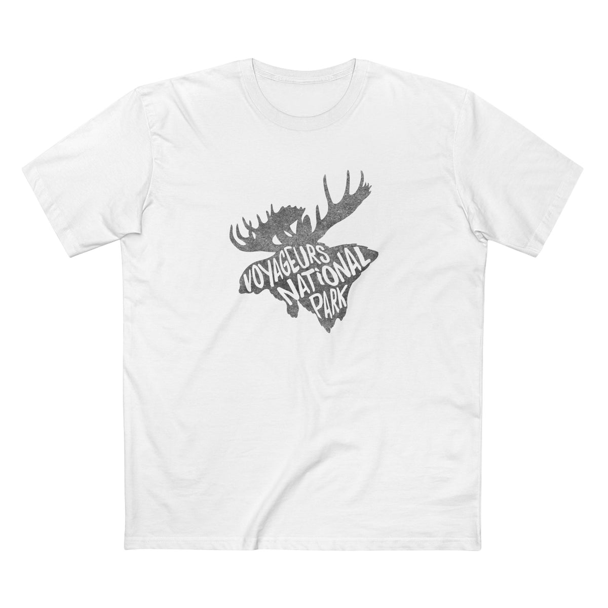 Voyageurs National Park T-Shirt - Moose in White