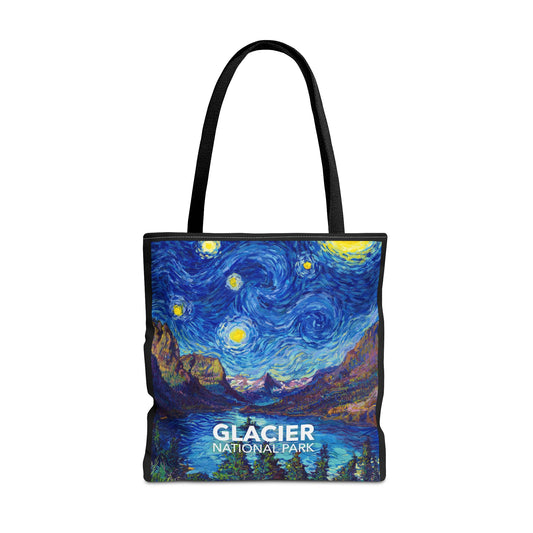 Glacier National Park Tote Bag - Starry Night Large