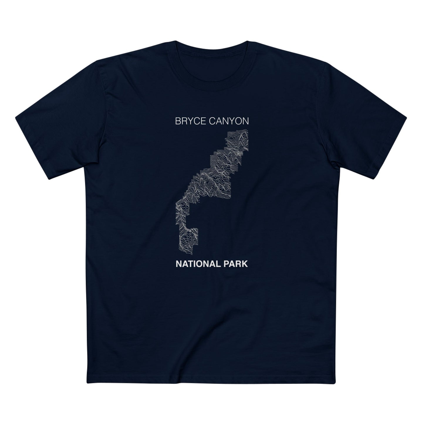 Bryce Canyon National Park T-Shirt Lines in Navy