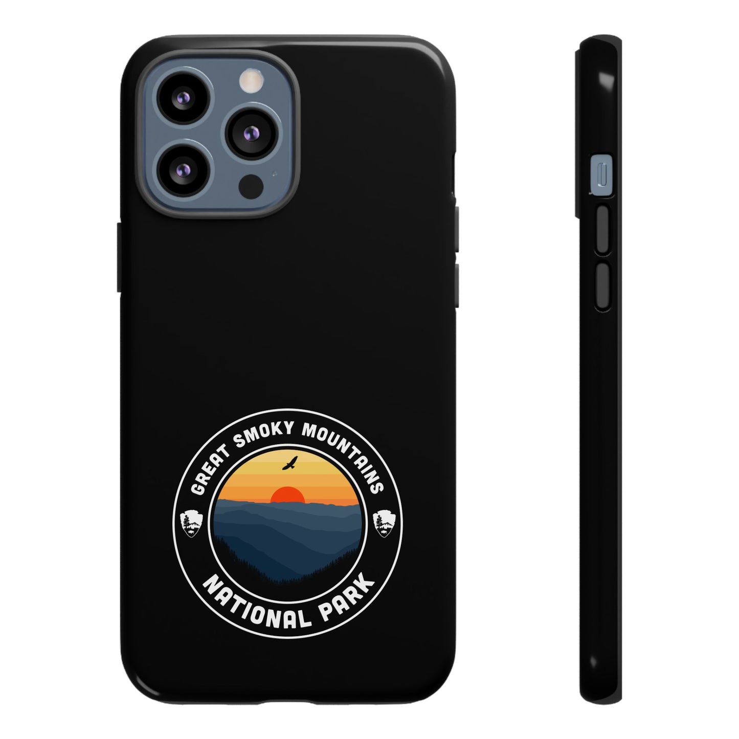 Great Smoky Mountains National Park Phone Case - Round Emblem Design