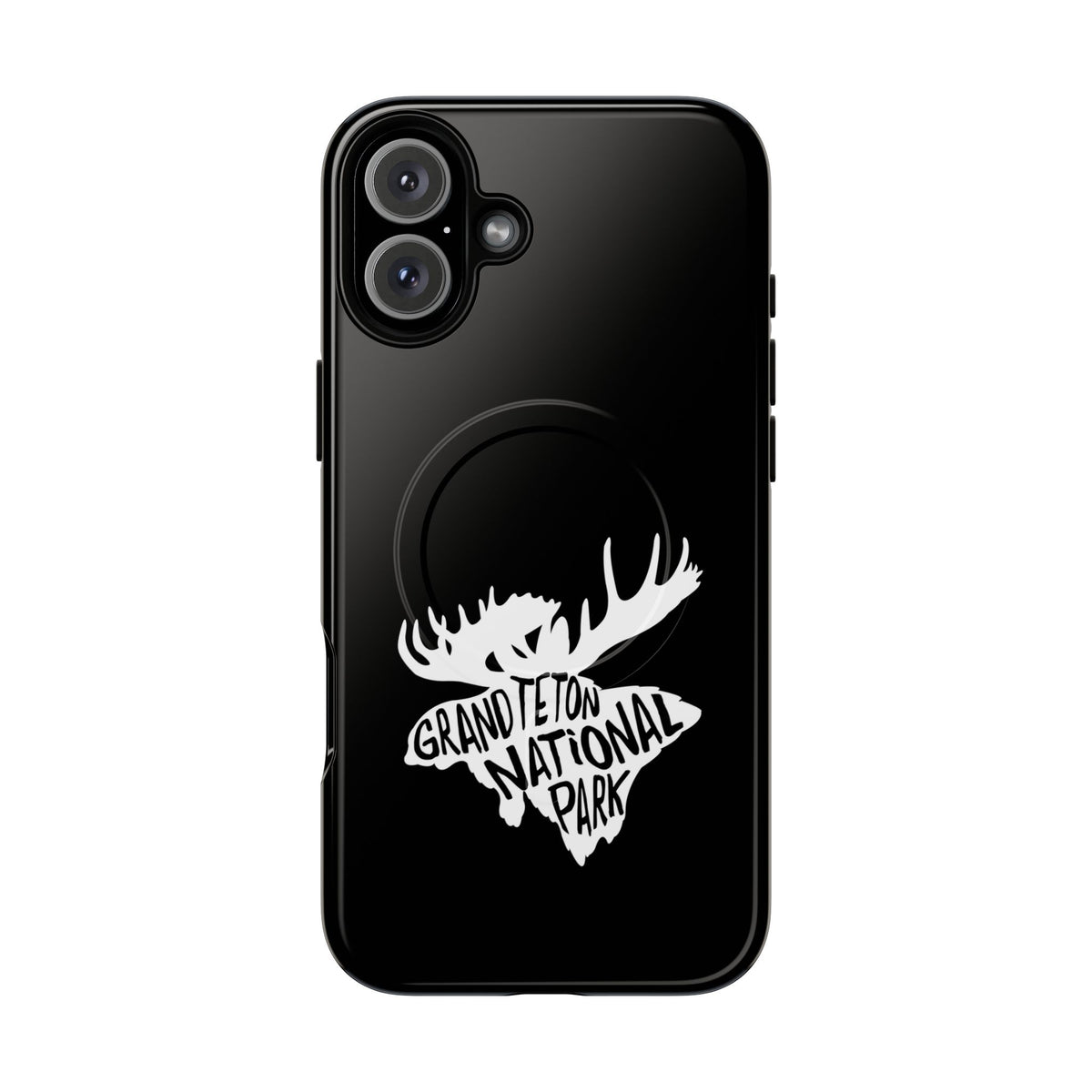 Grand Teton National Park iPhone Case with MagSafe - Moose Design