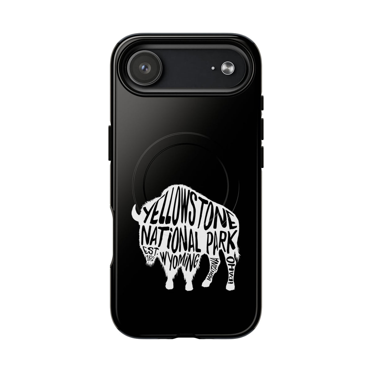 Yellowstone National Park iPhone Case with MagSafe - Bison Design