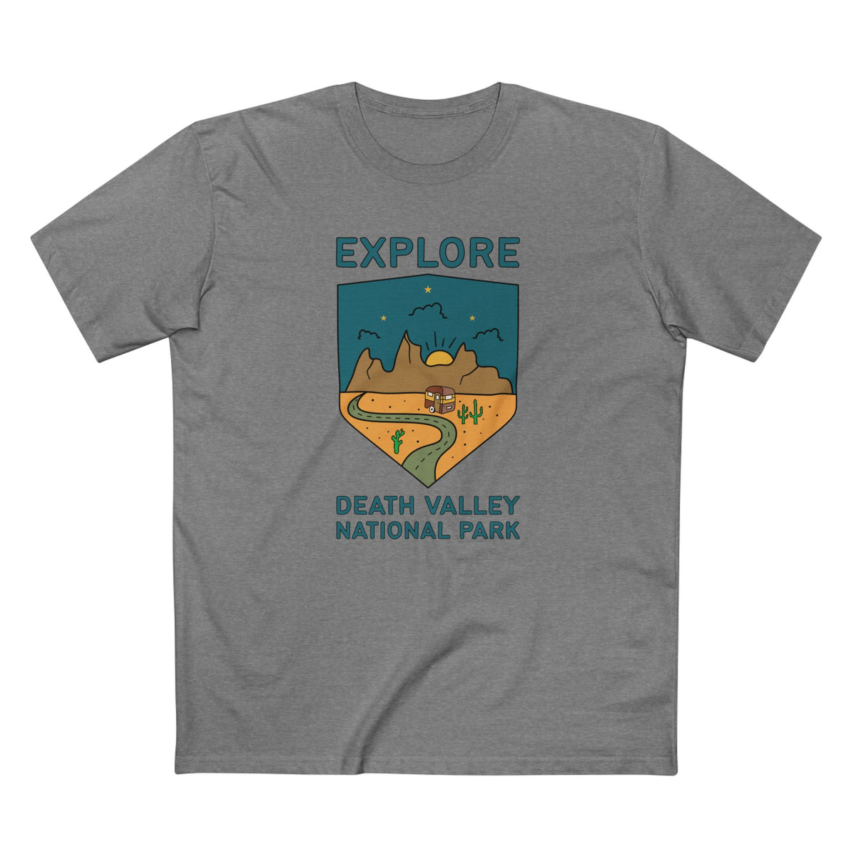 Death Valley National Park T-Shirt - Camper in Athletic Heather