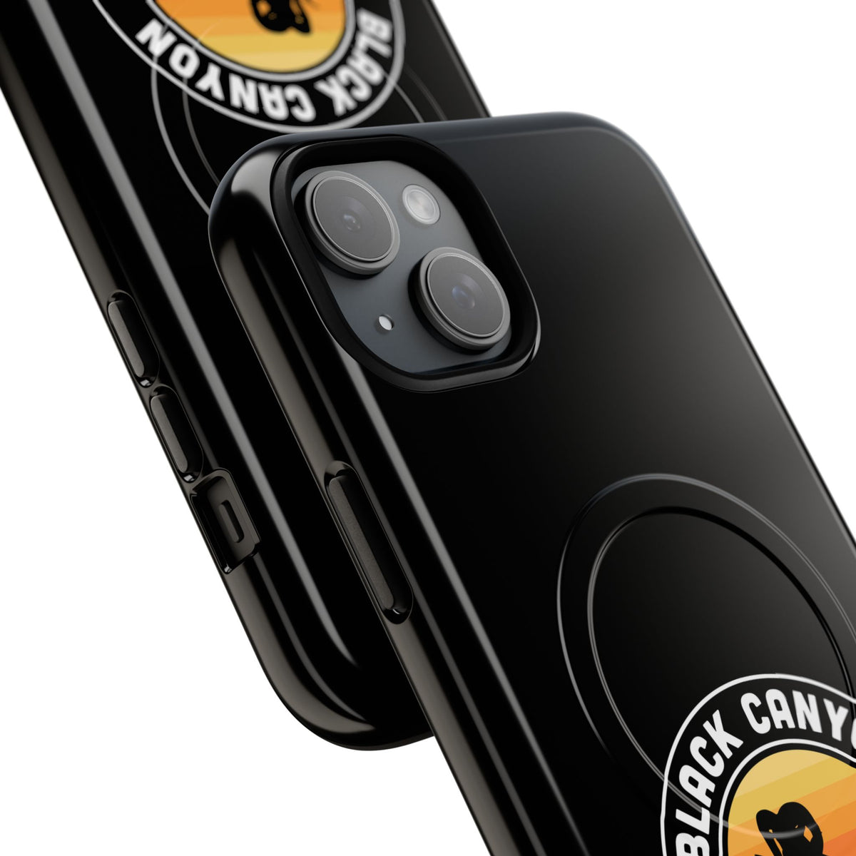 Black Canyon of the Gunnison National Park iPhone Case with MagSafe - Round Emblem Design
