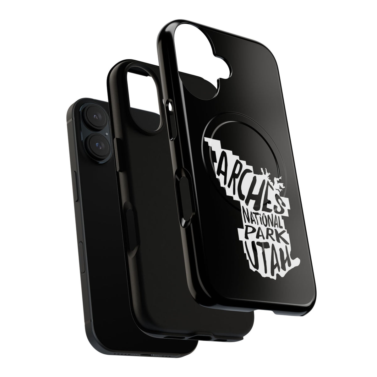 Arches National Park iPhone Case with MagSafe - Map Design