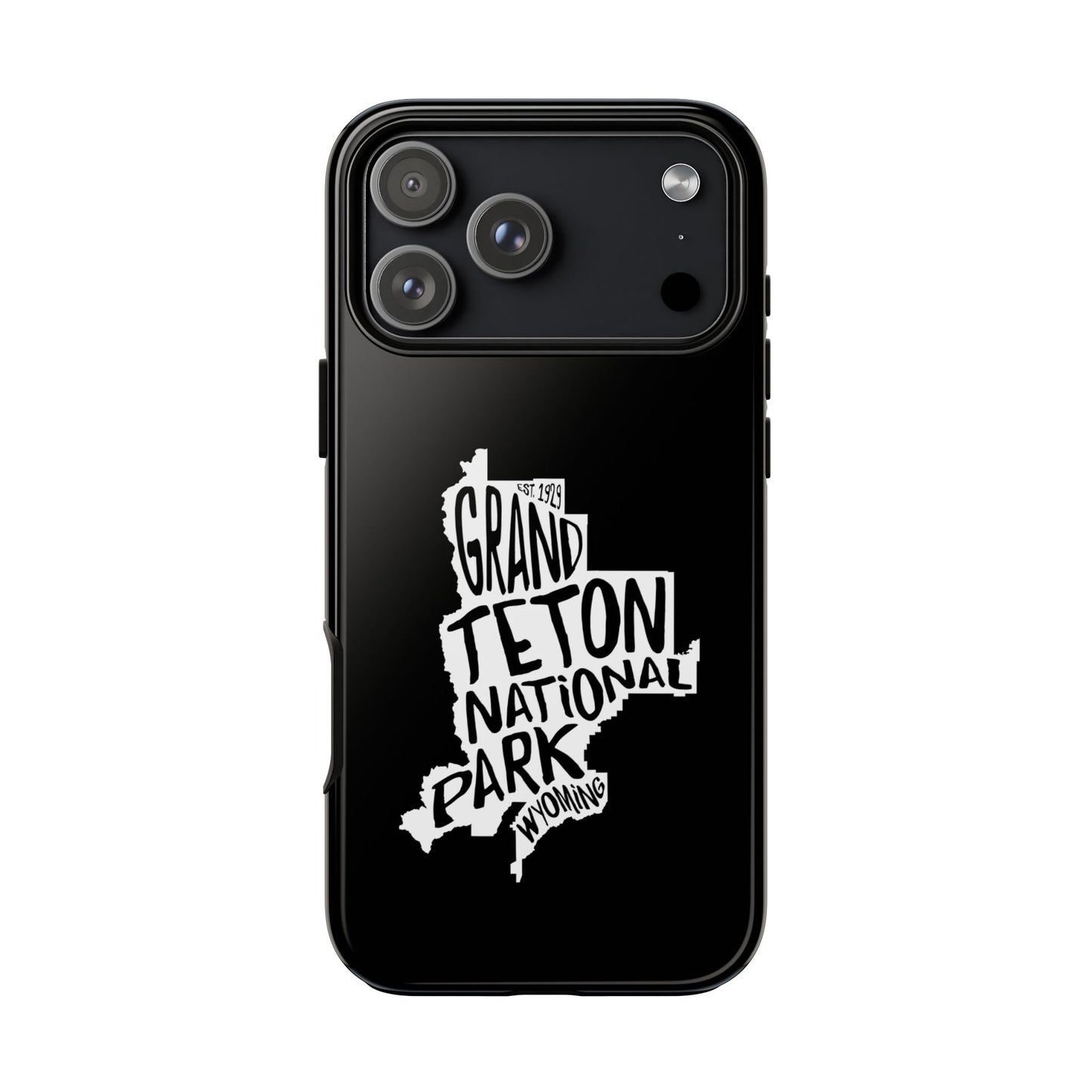 Grand Teton National Park Phone Case - Map Design