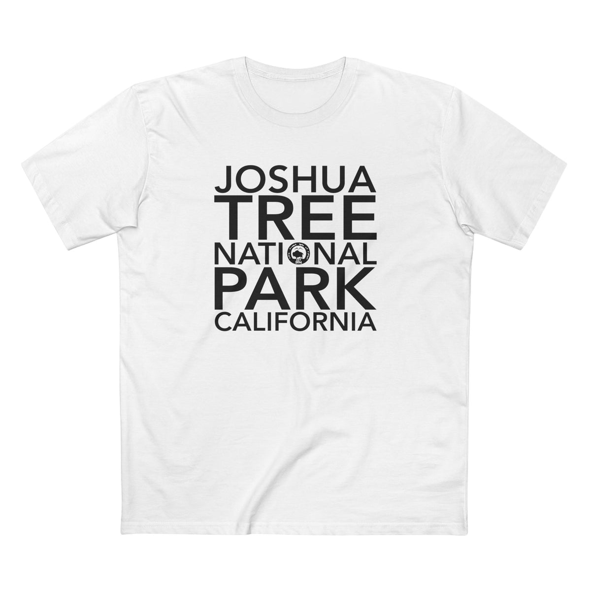 Joshua Tree National Park T-Shirt Block Text in White