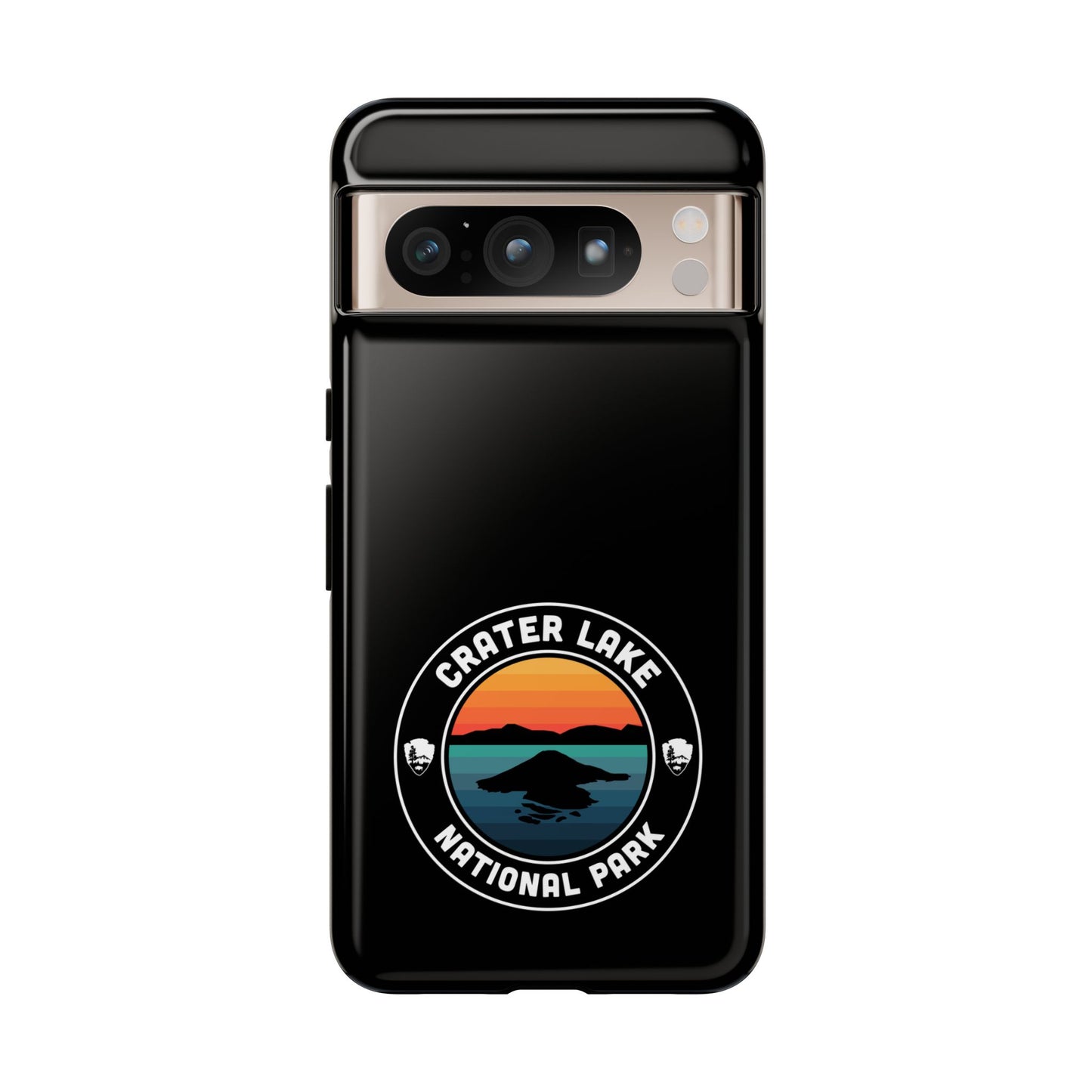 Crater Lake National Park Phone Case - Round Emblem Design