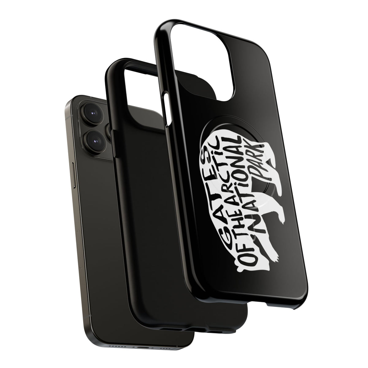 Gates of the Arctic National Park iPhone Case with MagSafe - Grizzly Bear Design