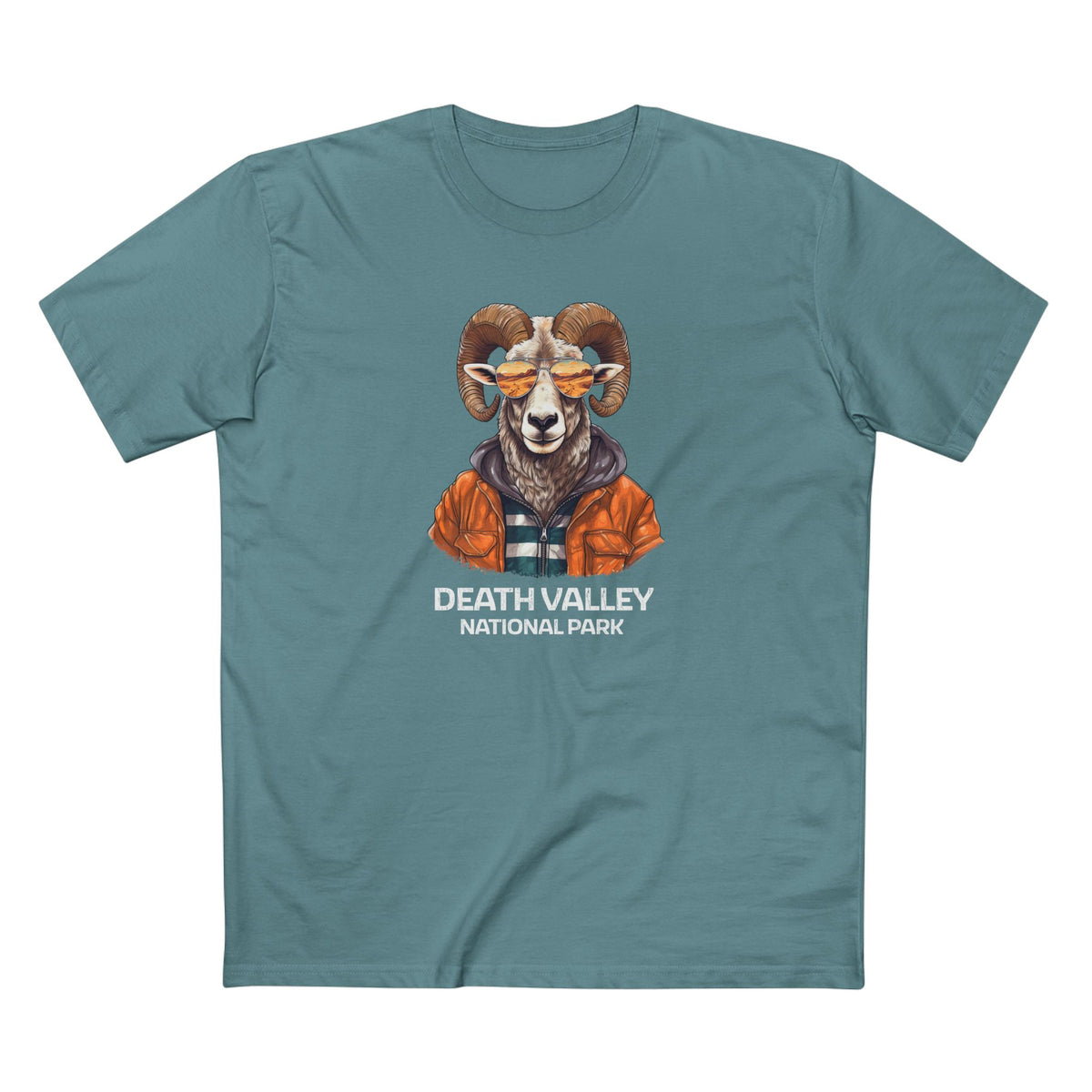 Death Valley National Park T-Shirt - Bighorn Sheep in Slate Blue