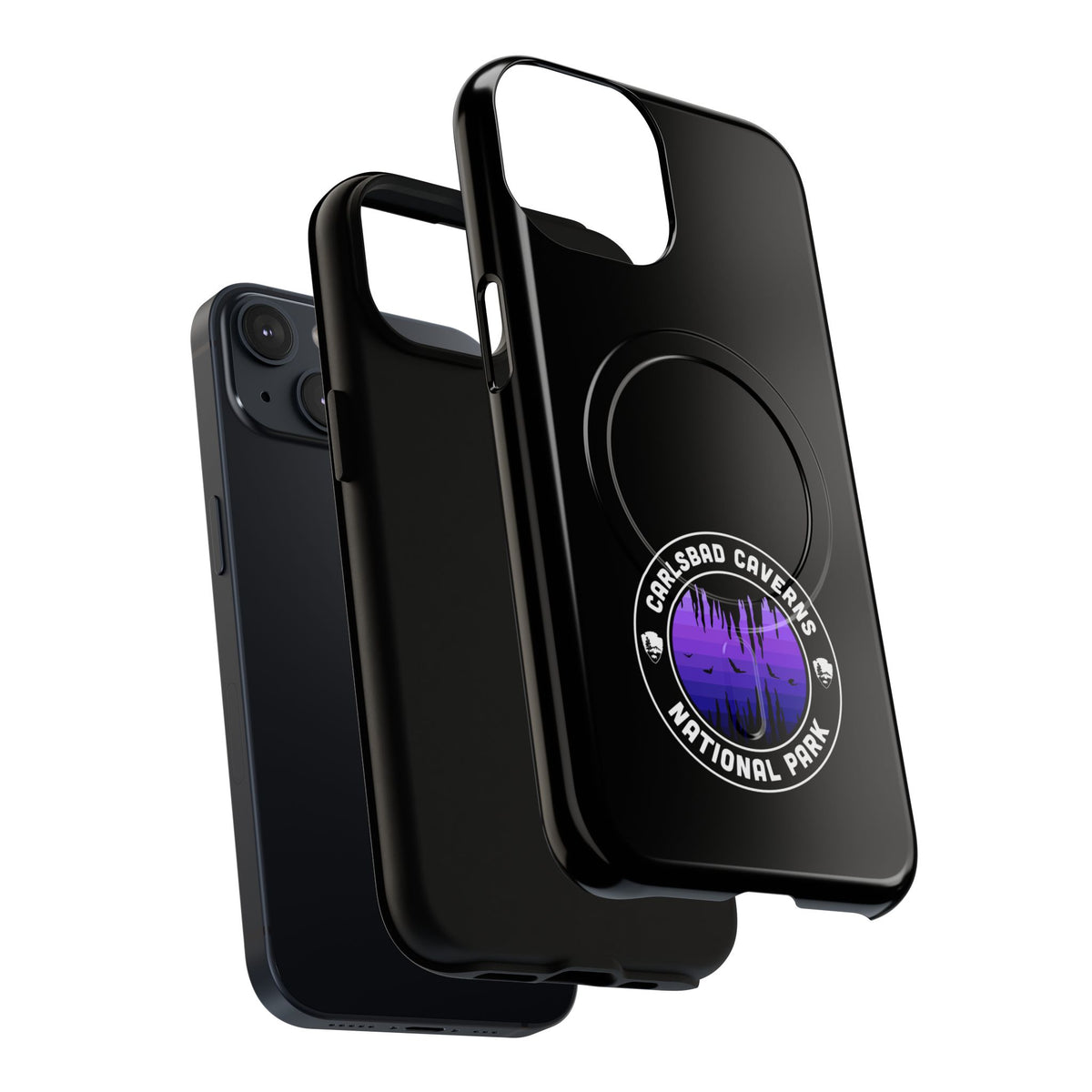 Carlsbad Caverns National Park iPhone Case with MagSafe - Round Emblem Design
