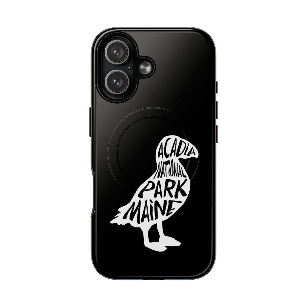 Acadia National Park iPhone Case with MagSafe - Puffin Design
