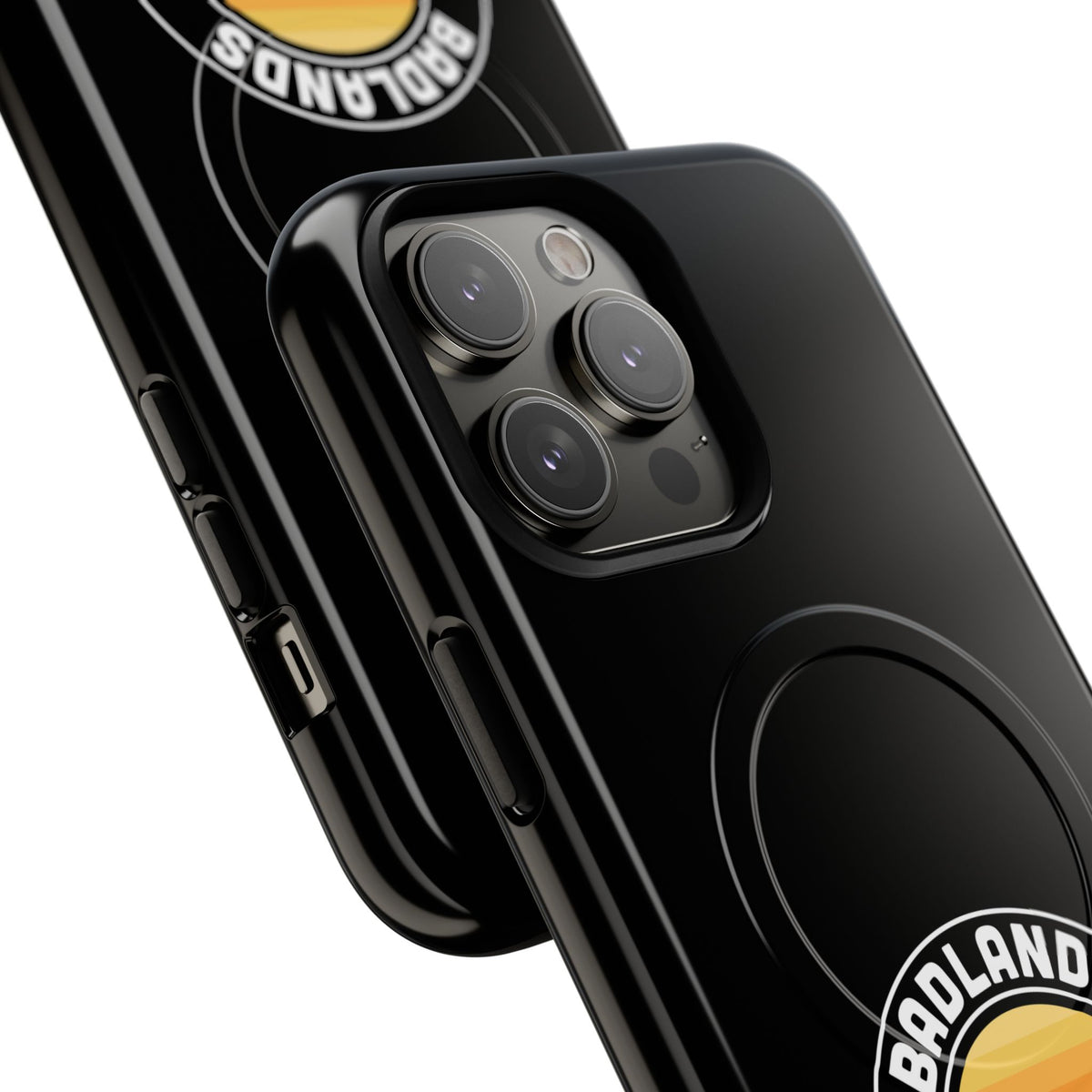 Badlands National Park iPhone Case with MagSafe - Round Emblem Design