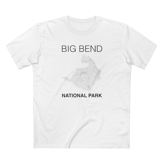 Big Bend National Park T-Shirt Lines in White