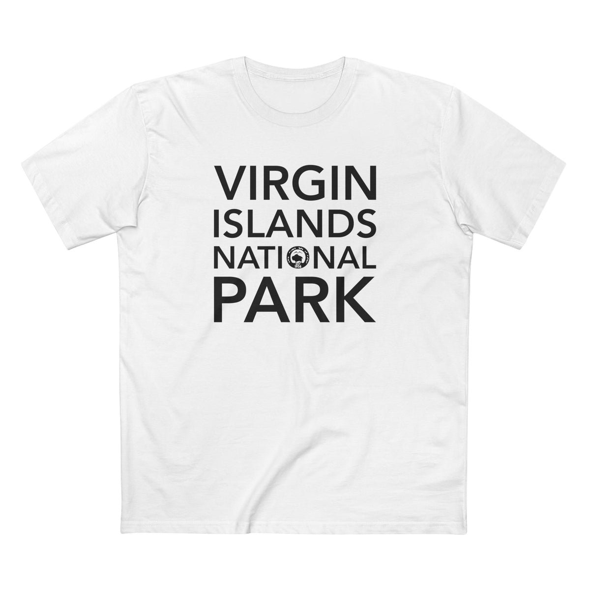 Virgin Islands National Park T-Shirt Block Text in White
