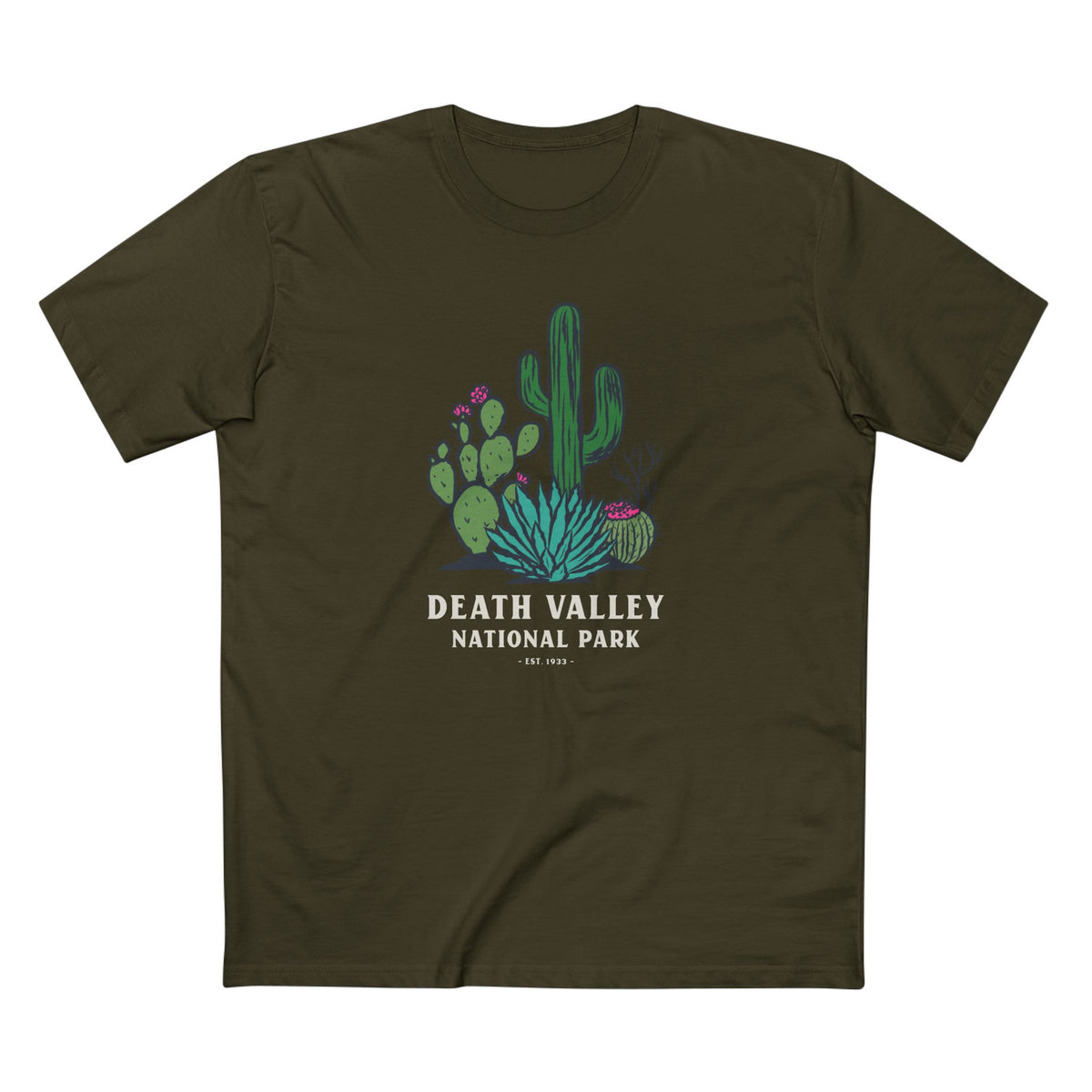 Death Valley National Park T-Shirt - Plants in Army