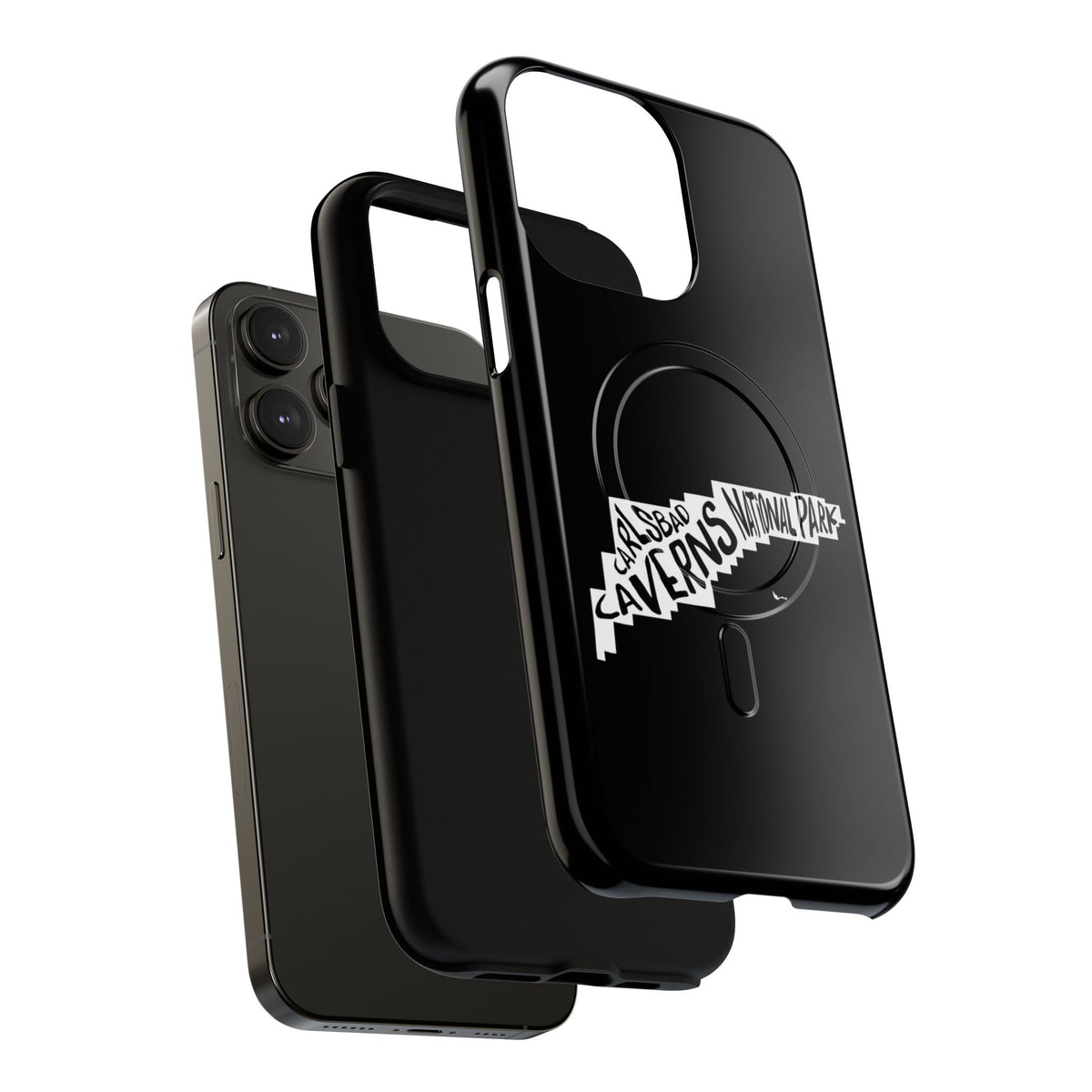 Carlsbad Caverns National Park iPhone Case with MagSafe - Map Design