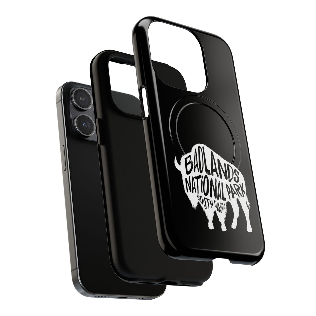 Badlands National Park iPhone Case with MagSafe - Bison Design