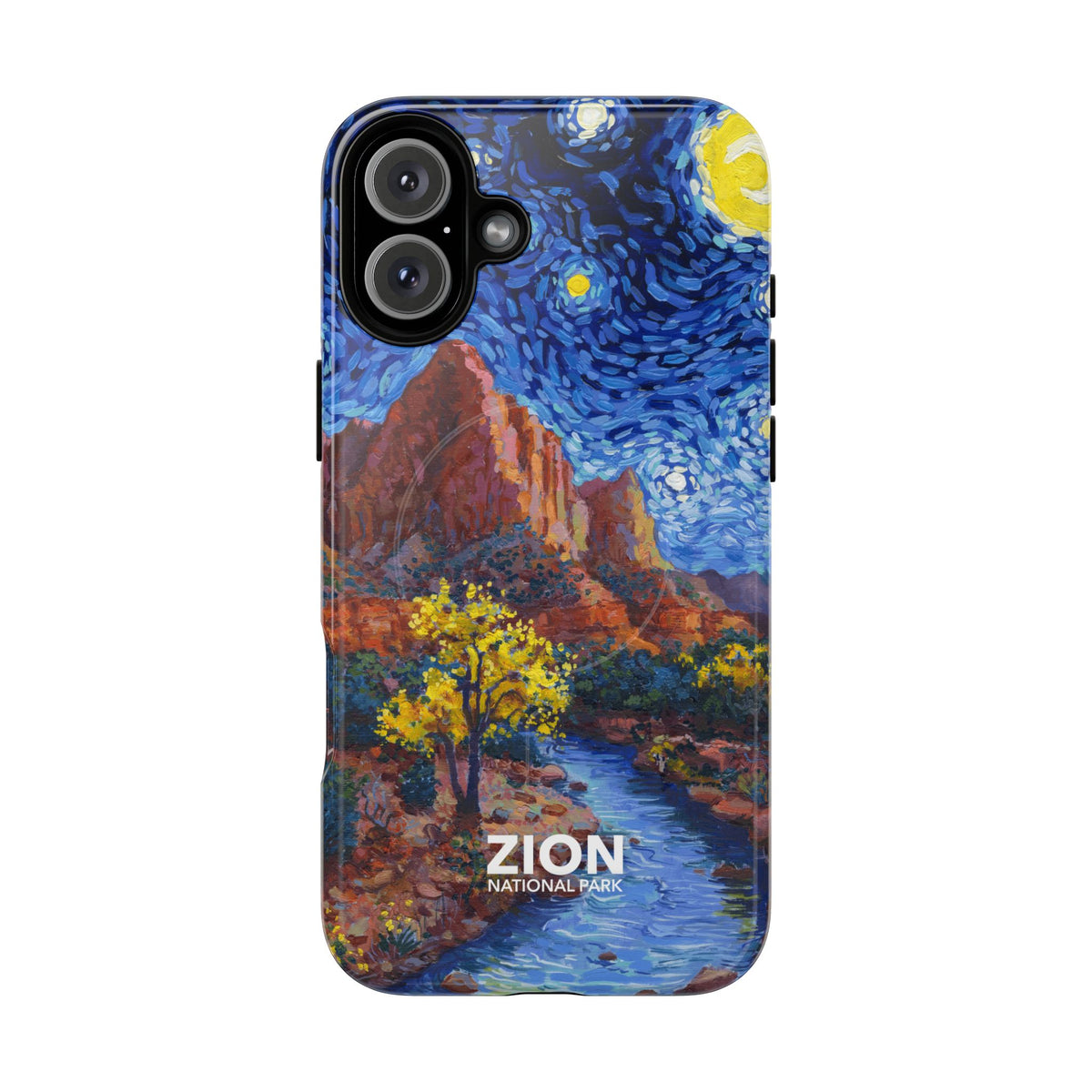 Zion National Park iPhone Case with MagSafe - Starry Night