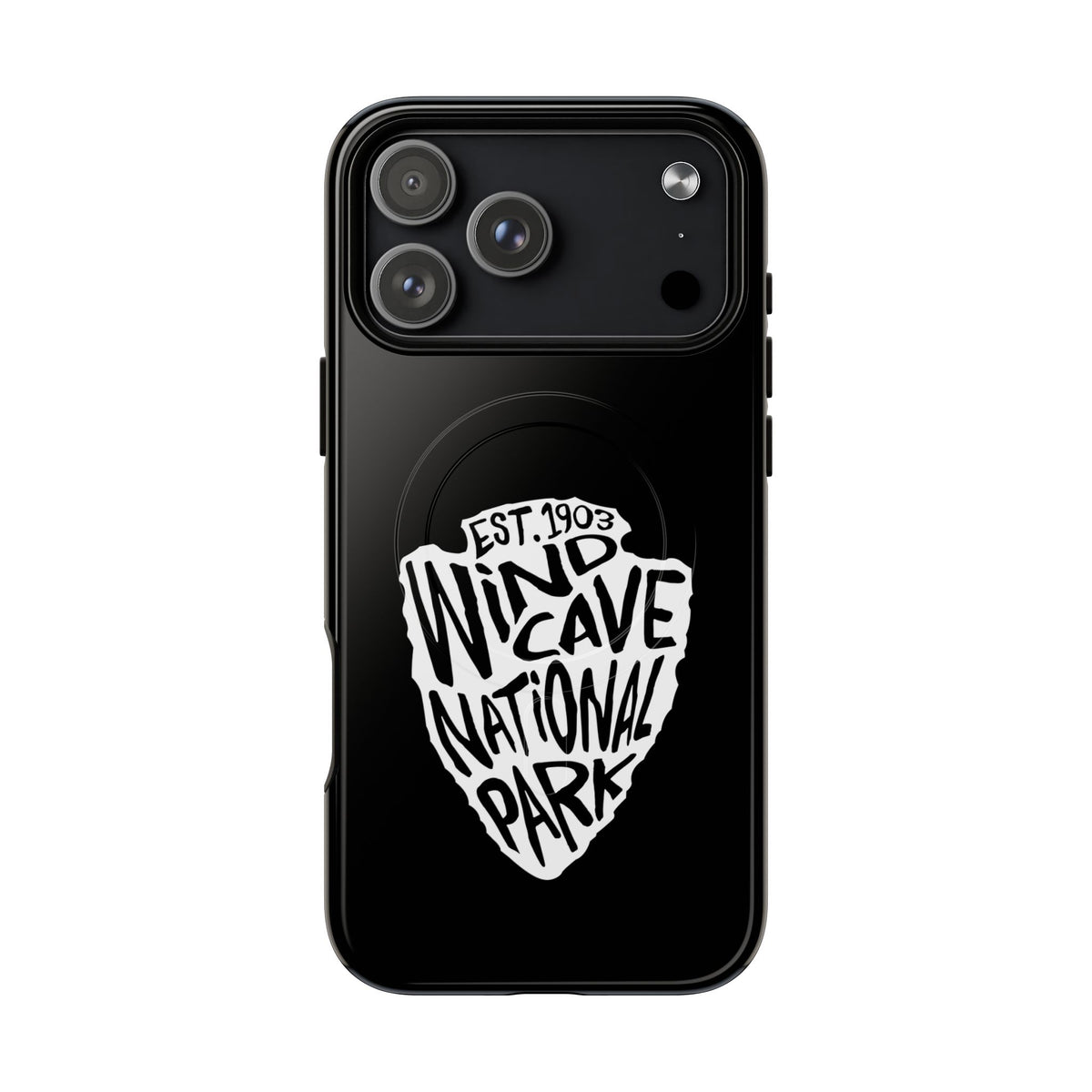 Wind Cave National Park iPhone Case with MagSafe - Arrowhead Design