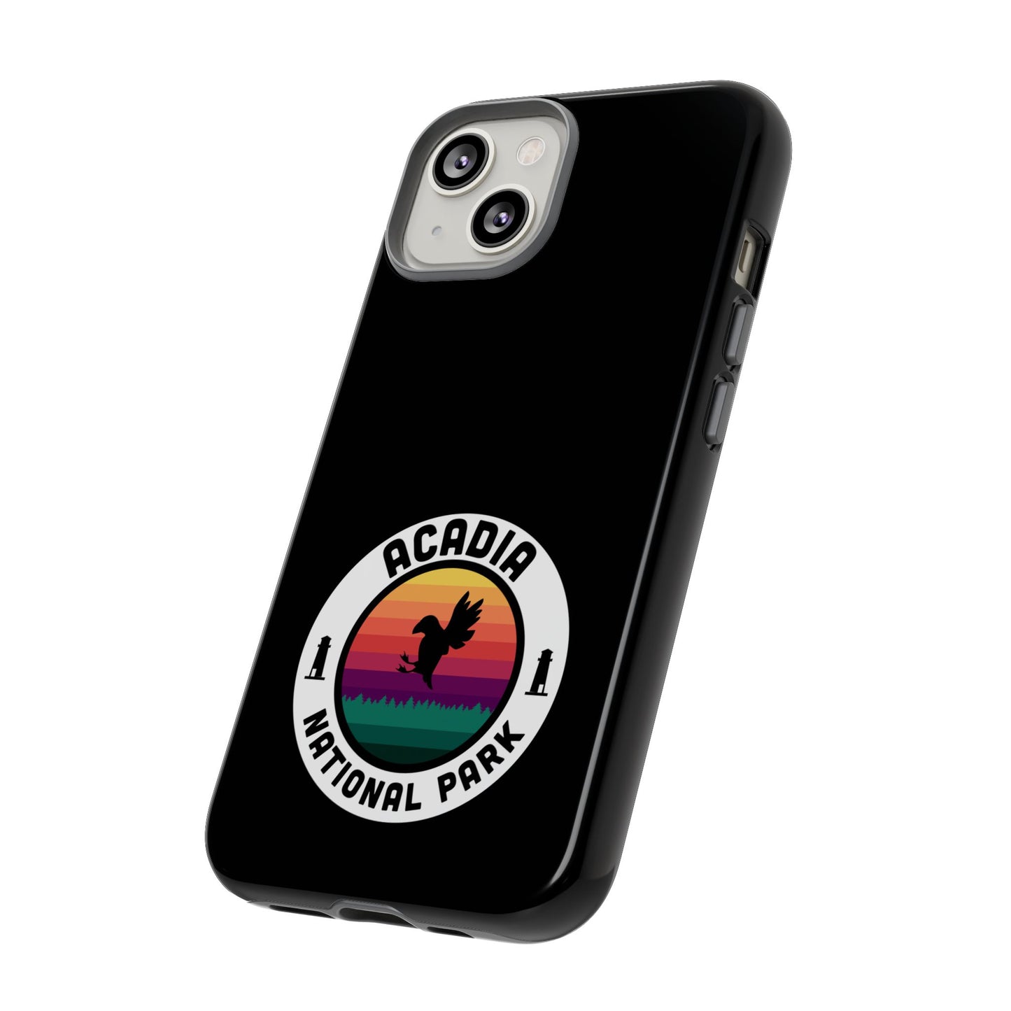 Acadia National Park Phone Case - Round Emblem Design