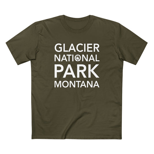 Glacier National Park T-Shirt Block Text