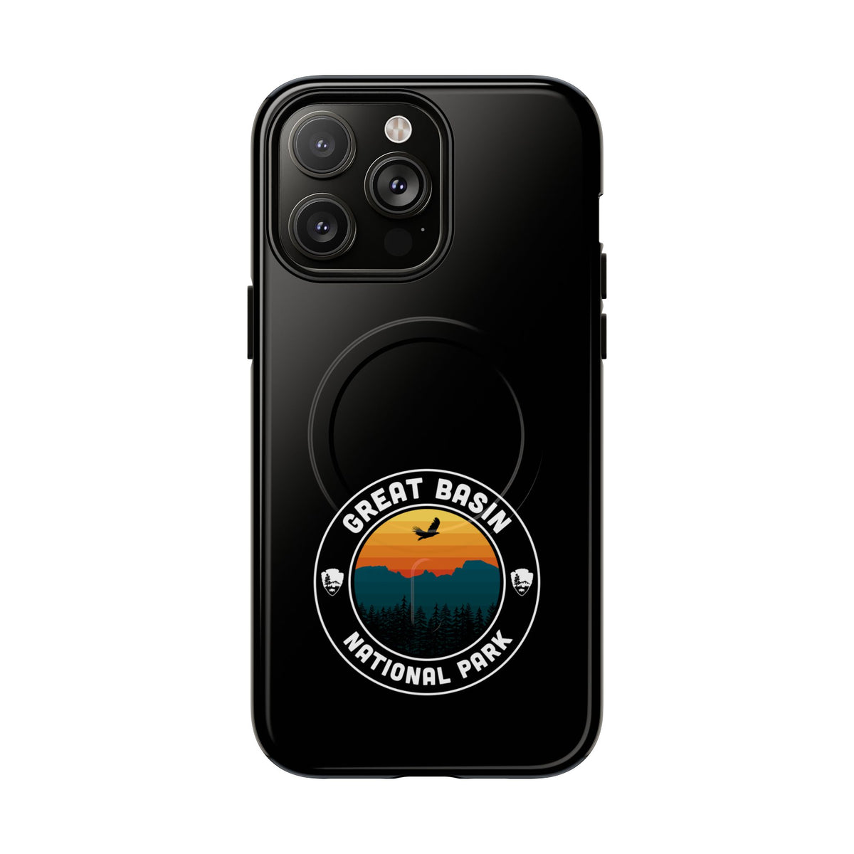 Great Basin National Park iPhone Case with MagSafe - Round Emblem Design