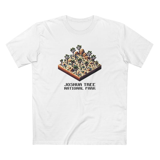 Joshua Tree National Park T-Shirt - Isometric Design in White