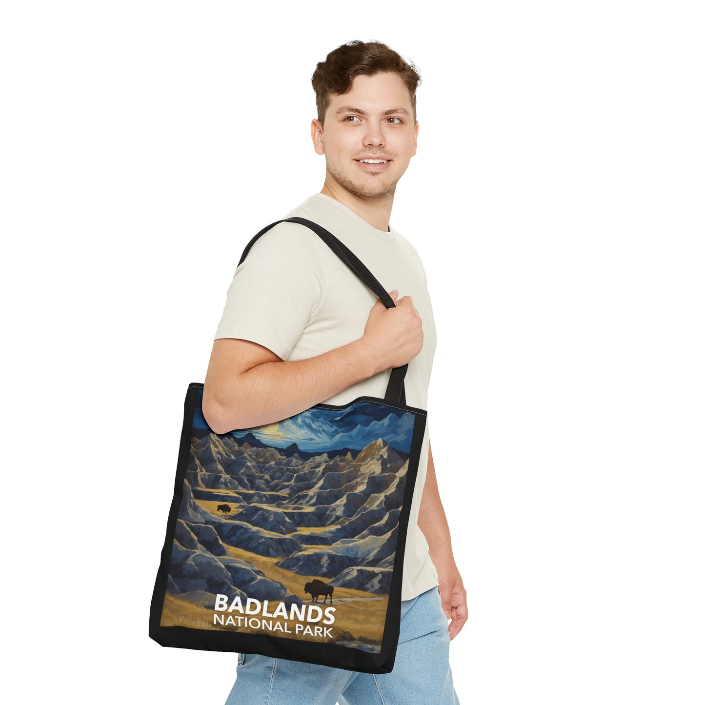 Badlands National Park Tote Bag - Starry Night