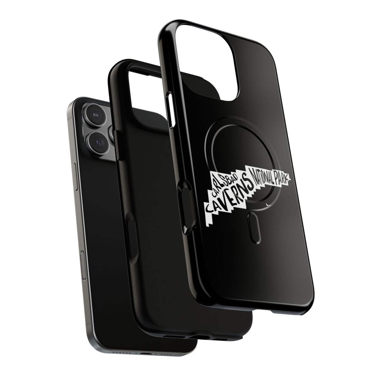 Carlsbad Caverns National Park iPhone Case with MagSafe - Map Design