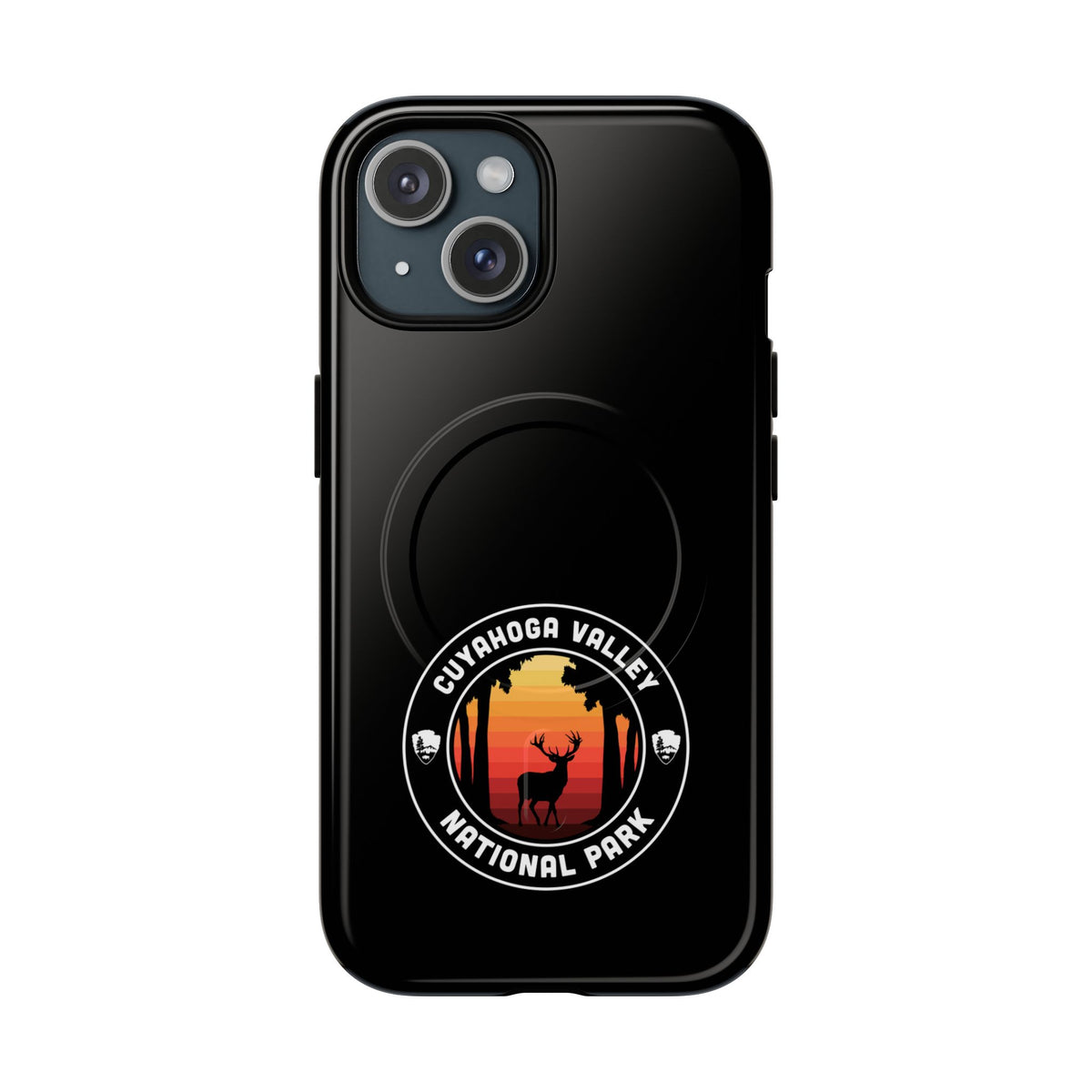 Cuyahoga Valley National Park iPhone Case with MagSafe - Round Emblem Design