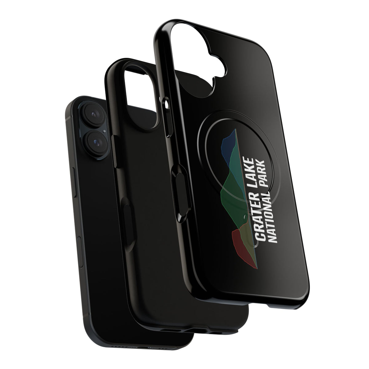 Crater Lake National Park iPhone Case with MagSafe - Histogram Design