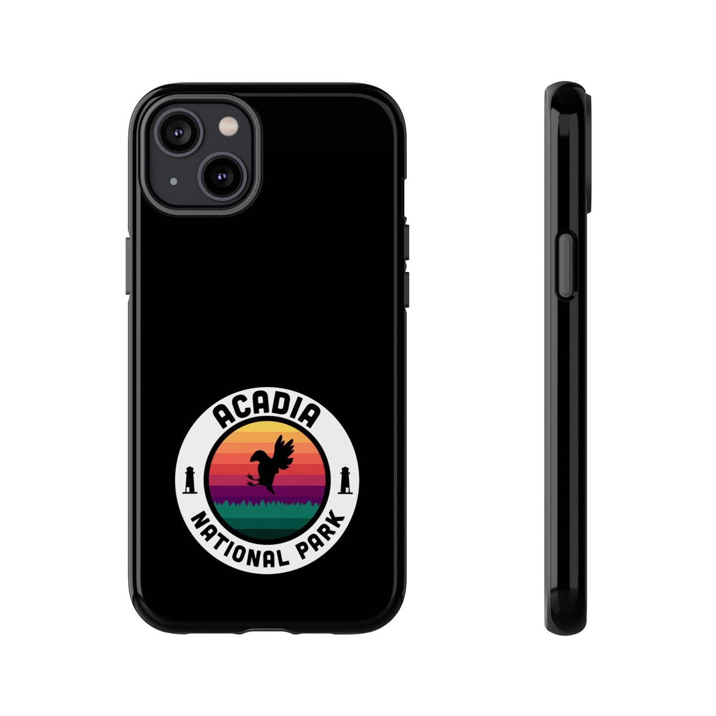 Acadia National Park Phone Case - Round Emblem Design