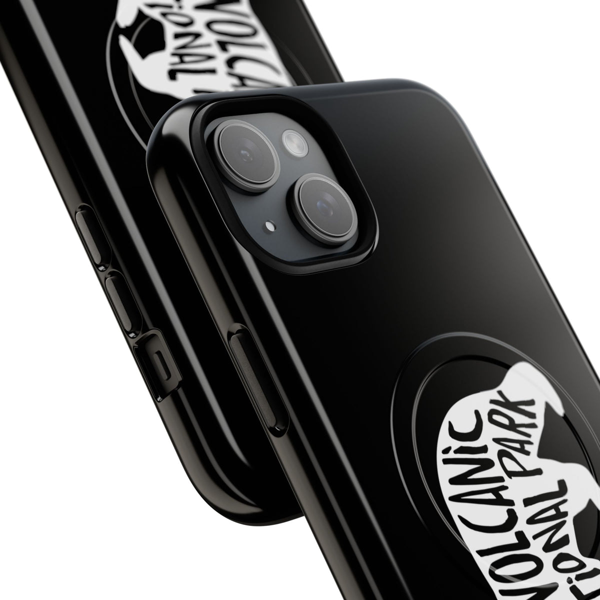 Lassen Volcanic National Park iPhone Case with MagSafe - Black Bear Design