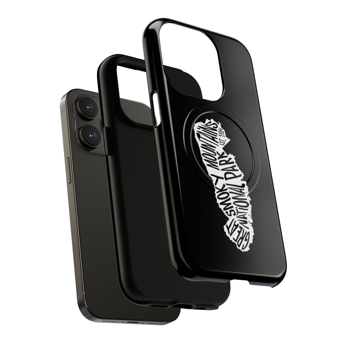 Great Smoky Mountains National Park iPhone Case with MagSafe - Map Design