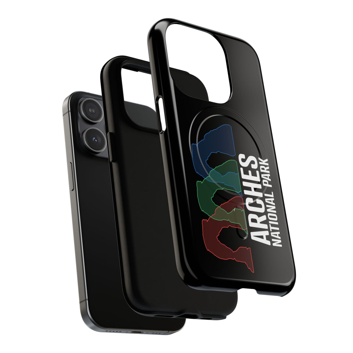 Arches National Park iPhone Case with MagSafe - Delicate Arch Histogram Design