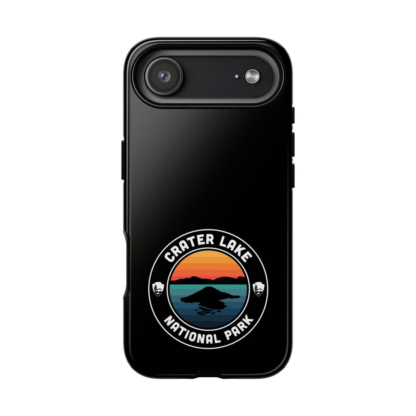 Crater Lake National Park Phone Case - Round Emblem Design