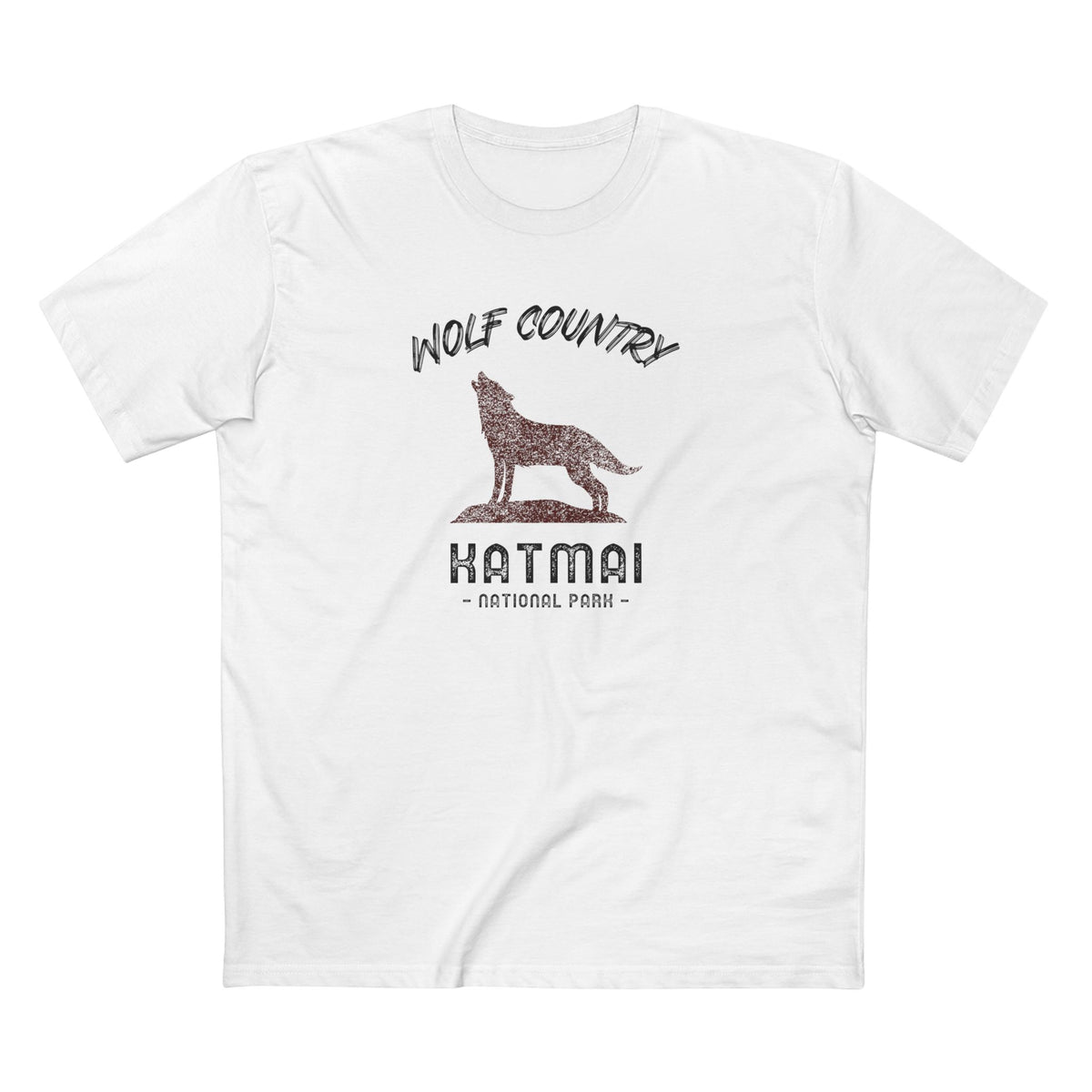 Katmai National Park T-Shirt - Wolf Country in White