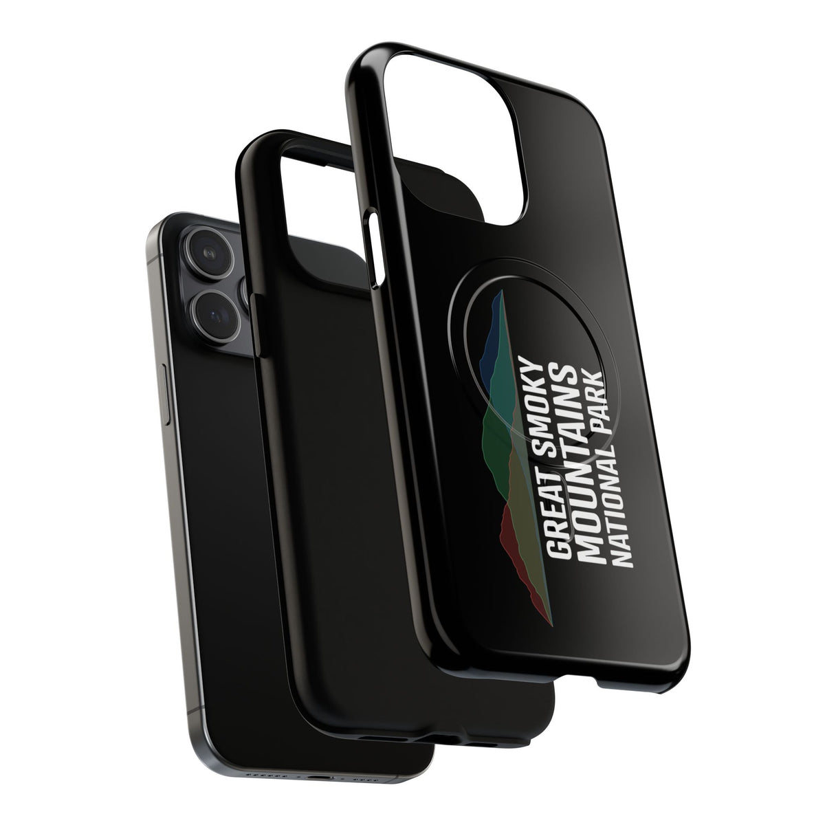 Great Smoky Mountains National Park iPhone Case with MagSafe - Histogram Design