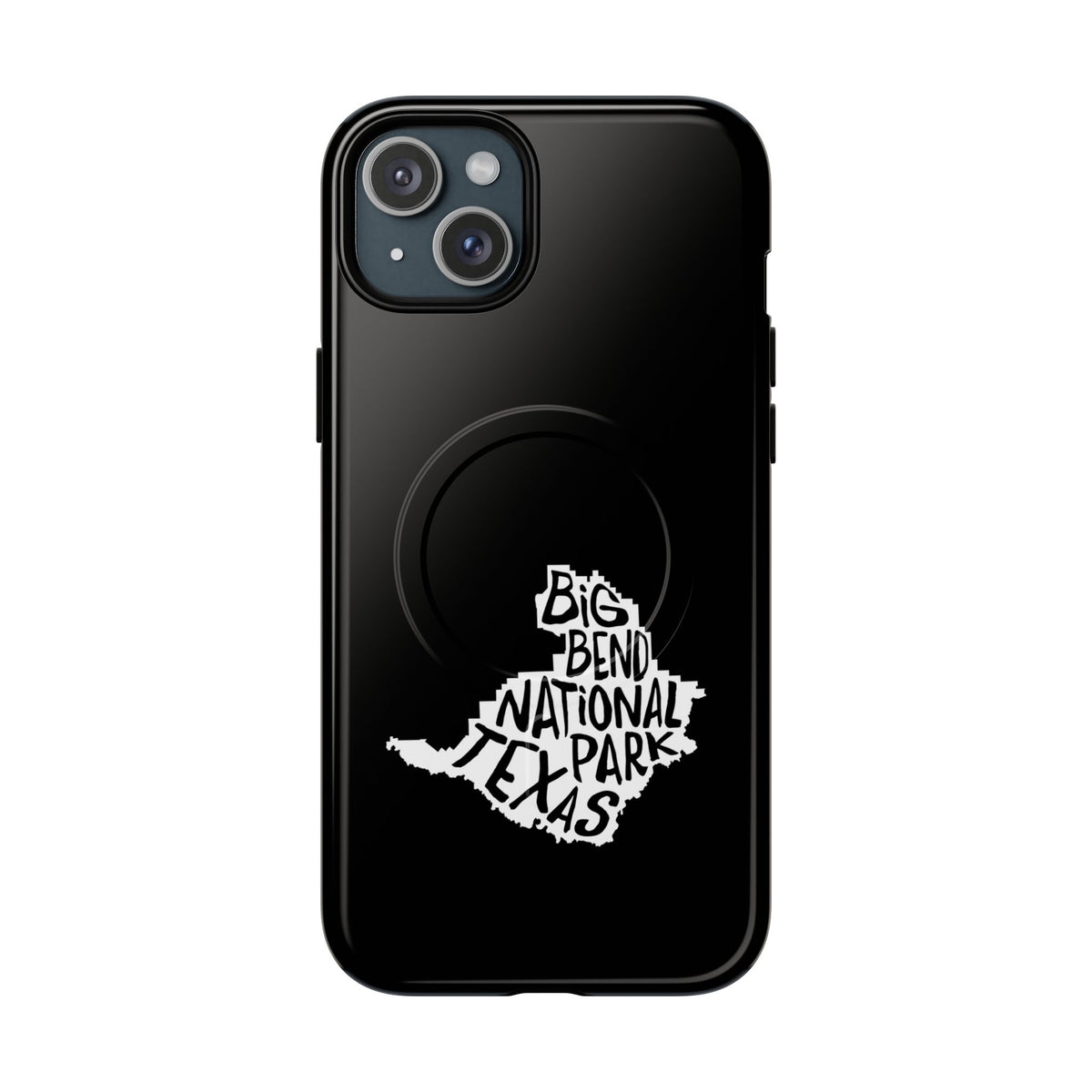 Big Bend National Park iPhone Case with MagSafe - Map Design