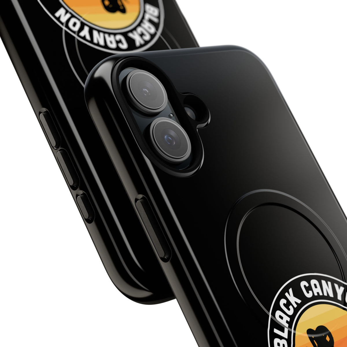 Black Canyon of the Gunnison National Park iPhone Case with MagSafe - Round Emblem Design